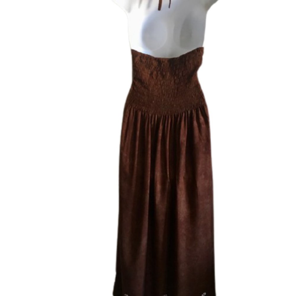 Kisses & Hugs Halter Dress Boho Hippie Sundress XL - Picture 5 of 7